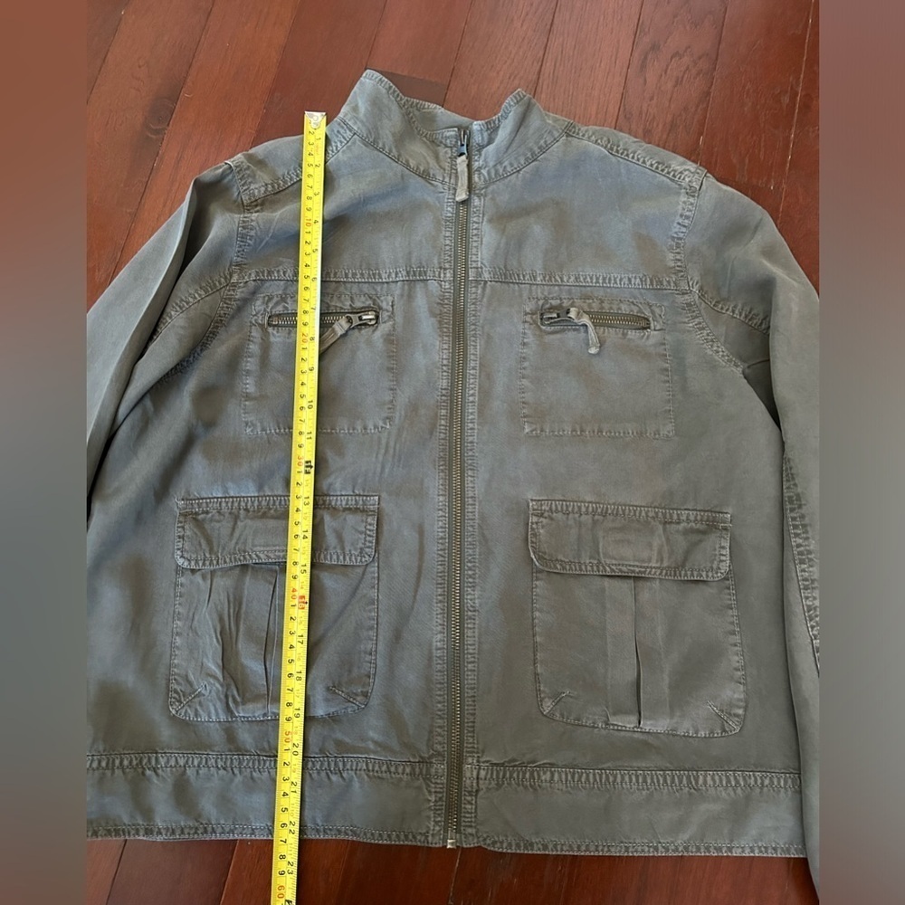 Mossimo Army Sage Green Cargo Soft Bomber Jacket - Size xxl - Picture 7 of 11